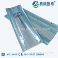 Heat-sealing sterilization gusseted reels with paper-plastic